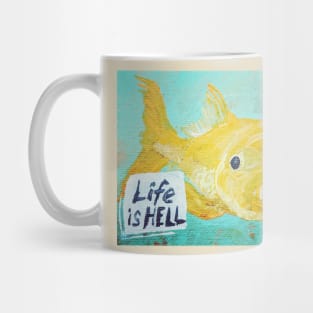 Who gave the goldfish a sharpy? Mug